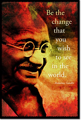 The Pop Culture King Mahatma Gandhi fotografía en afiche o póster. Lámina artística y Original para Regalo 30x20 cm