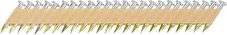 uxcell 1000Pcs 34 Degree 0.148" x 1-1/4" Framing Nails, Galvanized Carbon Steel Paper Collated Nails for Furniture/Constructions, Color Zinc