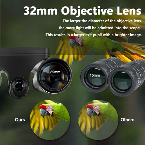 Binoculares digitales con cámara 12x32 48MP LCD 2.4" miniatura 6