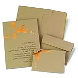Hortense B. Hewitt 2140010 50 Count Copper Branches Invitation Kit
