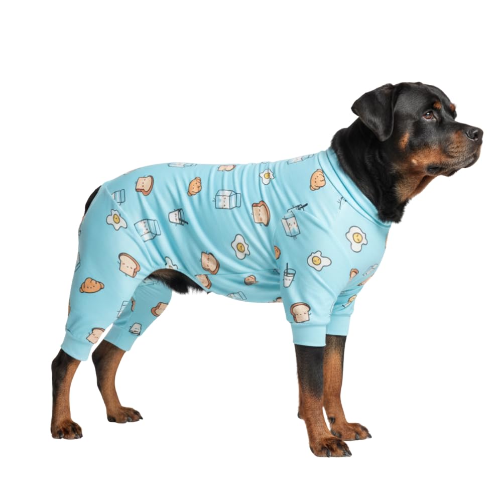 Spark Paws Dog Pajamas - Stretch Onesie Recovery Full Leg Surgery Suit PJS