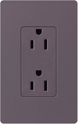 Miniatura 7 de Lutron Receptáculo dúplex resistente a manipulaciones, 15 amperios, CARS-15-TR-GR, gris