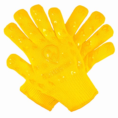 GRILL ARMOR GLOVES â Extreme Heat Resistant Oven BBQ Gloves for Cooking, Grilling, Baking â Handle Hot Items on Smoker, Air Fryer, Cast Iron Etc â Mitts with Fingers â Kitchen or Barbecue Gift Set
