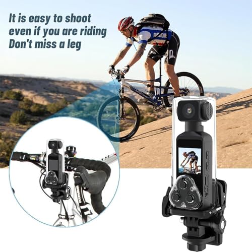 Image of TMY Pocket 2 - Handheld 4K Action Camera with 1.3 inch CMOS Sensor, SD Card Slot, Waterproof Case, Motorcycle Mount (TMYPP20)