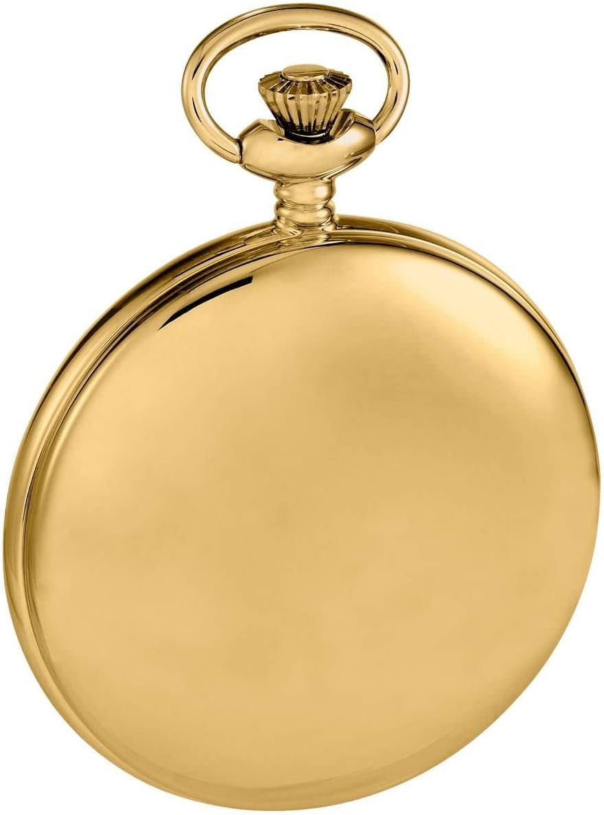 Woodford Mens Twin Lidded Mechanical Pocket Watch - Gold