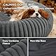 BEDSURE Katzenbett orthopädisches Katzen Bettchen - 51x51x15cm rundes Katzensofa mit waschbarem & abnehmbarem Cord-Fleece-Bezug, rutschfeste Unterseite, dunkelgrau