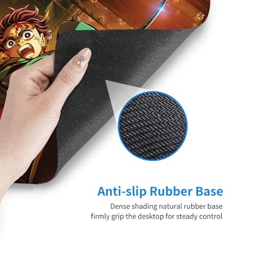 Image of BESTOR Mouse pad with Precise Cut Edges, Waterproof Surface & Non-Slip Rubber Base Stitched Edges Gaming Mouse Mat for Laptop (60cmx34cm)