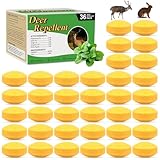 CKUKARM 36 Pack Deer Repellent & Rabbit Repellent Outdoor for Garden - Scent-Based Deer Deterrent to Protect Plants & Flowers