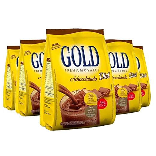 5x Achocolatado Diet GOLD Sachê 180g
