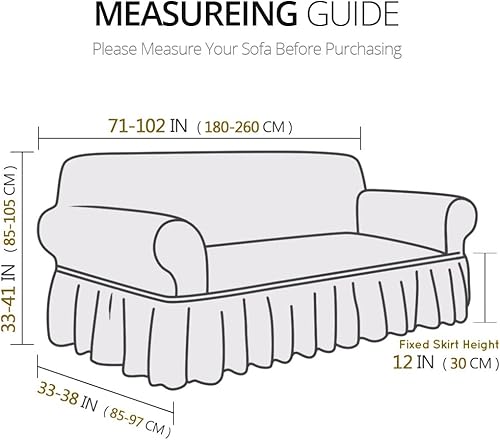 Miniatura 7 de NICEEC Paquete de fundas para sillón y funda de sofá de café