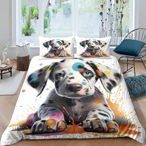 Housse de couette 220x240cm Teckel en microfibre ultra douce