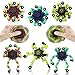 8Pcs Fidget Spinners Glow in The Dark, Fingertip Gyro DIY Deformable Robot Funny Sensory Fidget Toys Decompression Spinner Birthday Gifts Classroom Prizes Party Favors for Kids Adults