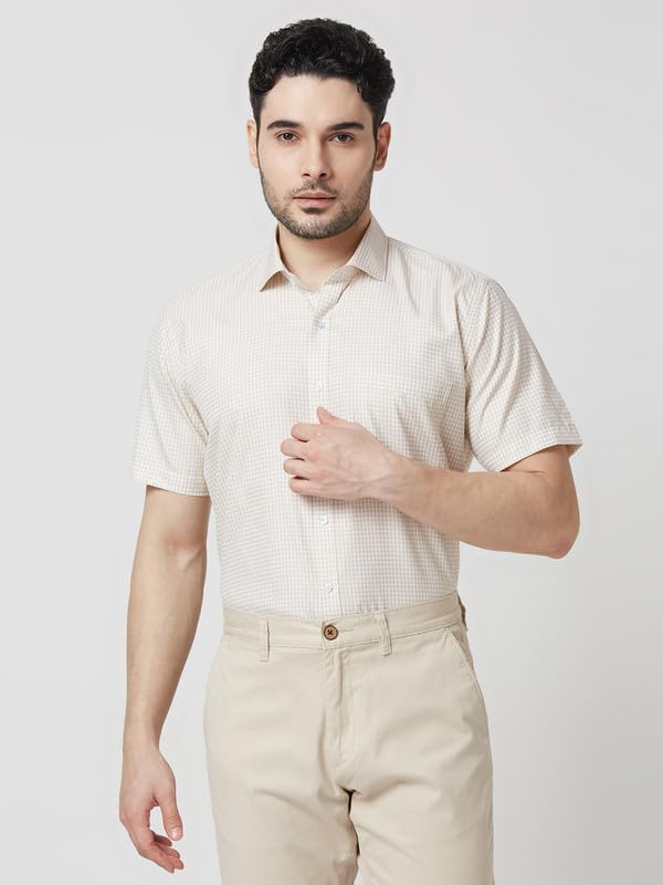 Image of Mark & Albert Men's Half Sleeves Regular Shirt