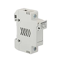 Vista 1 de Wengart Portafusibles solares WGPV-30D, 1 poste DC1000V 35mmDIN Montaje en riel portafusibles para fusible 0.394x1.496 in gPV hasta 32A, 18 a 8 AWG