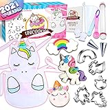 Cheffun Cooking Aprons for Kids - Toddler Apron Kids Chef Hat and Tools Real Cooking Baking Set for Kids for Ages 4 5 6 7 8-12 Years Old Kitchen Accessories Cookies Dress Up Pretend Role Play