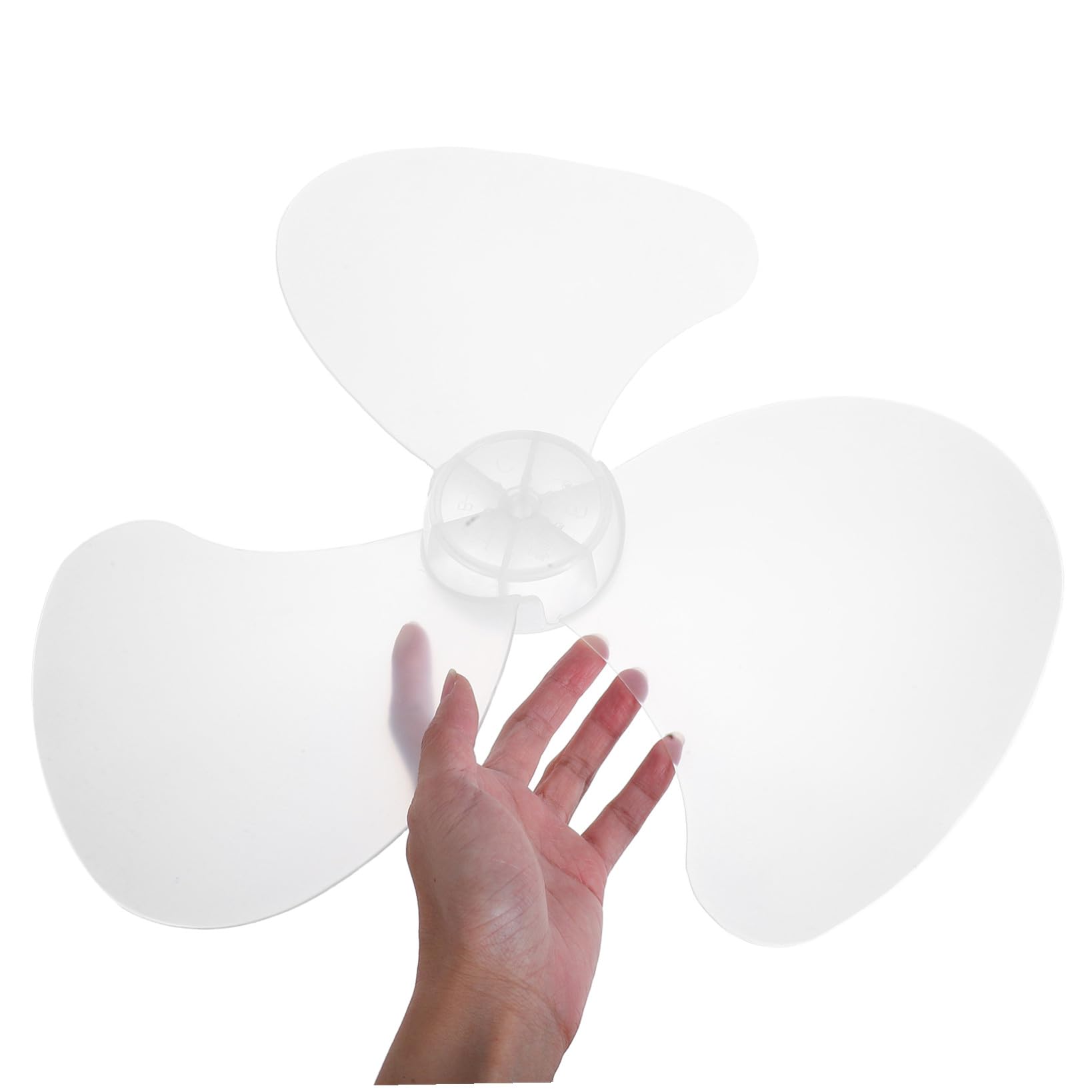 Pala di Ricambio Ventilatore da Soffitto in Plastica Rigida Bianca Design a Tre Lame Leggera e Resistente al Calore per Festa e Ventilatore Verticale