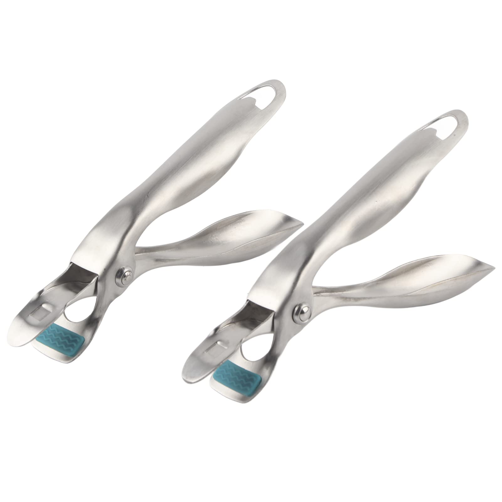 Pinze Per Pentole In Acciaio Inox - 2 Pezzi Antiscottatura Per Padelle, Ciotole E Barattoli - Foto 3