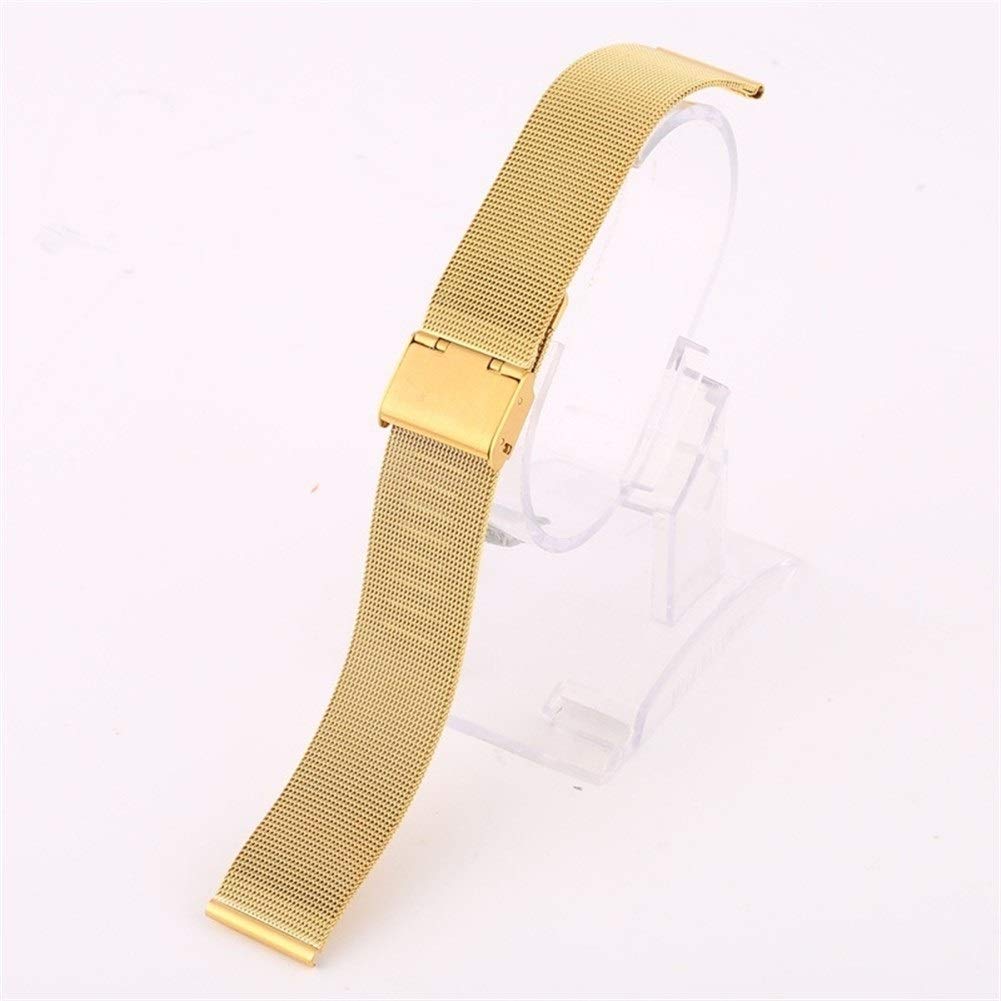 Bracelet en Acier Inoxydable de Montre Bracelet en métal Universel 12 mm 14 mm 16 mm 18 mm 20 mm 22 mm 24 mm