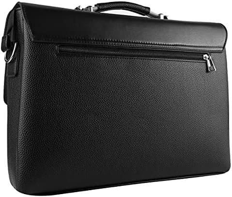 Vangoddy 13 In Laptop Computer Bag, 3 Zippered Pockets, Black Faux — view 3