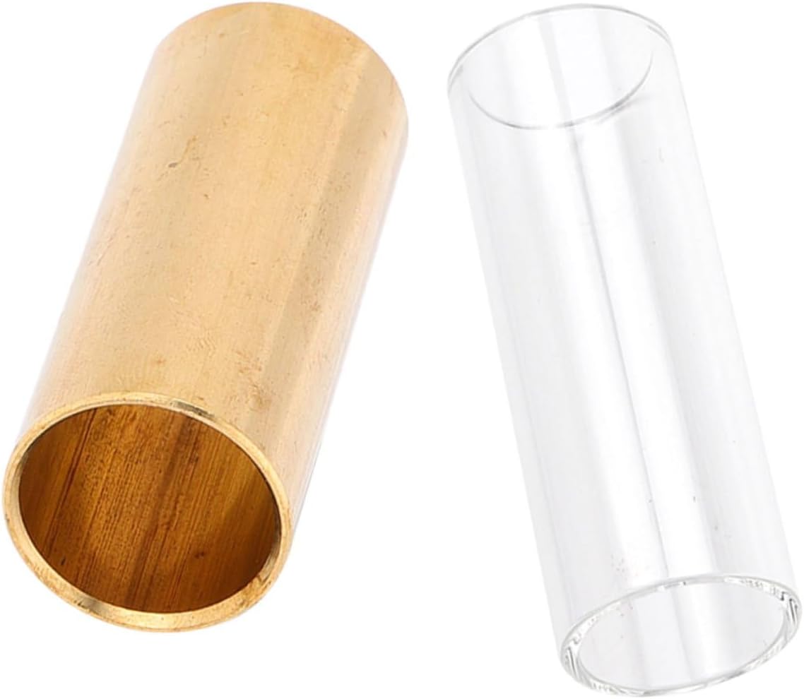 2pcs Guitar Slide Metal Tone Bar for Acoustic Electric Guitars