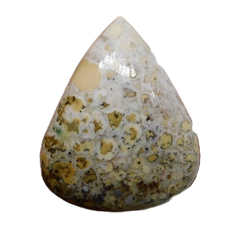 Jaspe cobra naturel en poire 41x24mm pour création de bijoux DIY GH_NAT_00297
