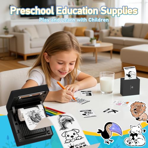 Image of Phomemo Sticker Printer, Inkless Mini Thermal Sticker Printer Machine | Mini Sticker Printer, Mini Printer Sticker Maker, Mini Impresora Portatil, Sticker Printer Maker, Label Maker for Gifts