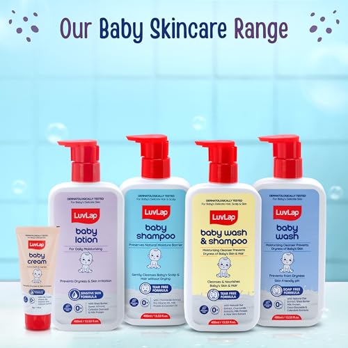 Image of LuvLap Milky Soft Baby Shampoo with Vitamin E & Coconut Oil, Shea Butter (600 ml x Pack of 2)