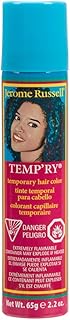 Jerome Russell Fast-Drying, Non-Sticky Hair Color Spray - Intense Brown Temporary Hair Dye for Travel, Vivid Color, 2.2 oz