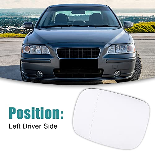 ACROPIX Driver Left Side Car Rearview Heated Mirror Glass Replacement Fit for Volvo XC70 XC90 with Backing Plate - Pack of 1 White Glass by ACROPIX - Image 2