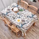 🌸 Matériau de qualité supérieure : la nappe en lin est fabriquée en tissu polyester de haute qualité, qui est durable et doux, ne se froisse pas et ne rétrécit pas. Les nappes ont un aspect lin et sont naturelles.