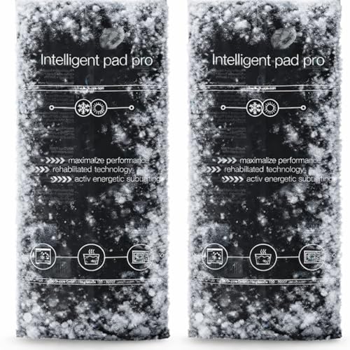 Set impacchi caldi - impacchi freddi - cuscinetti di gel compressi - cuscinetti freddi - impacchi caldi e freddi - impacchi freddi riutilizzabili (2x Nero)