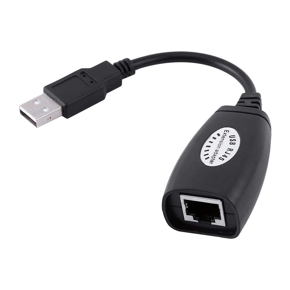 Zopsc RJ45 Male Extension Adapter Network Splitter Adapter Cables 4 Port USB 2.0 to RJ45 Female Extension Adapter