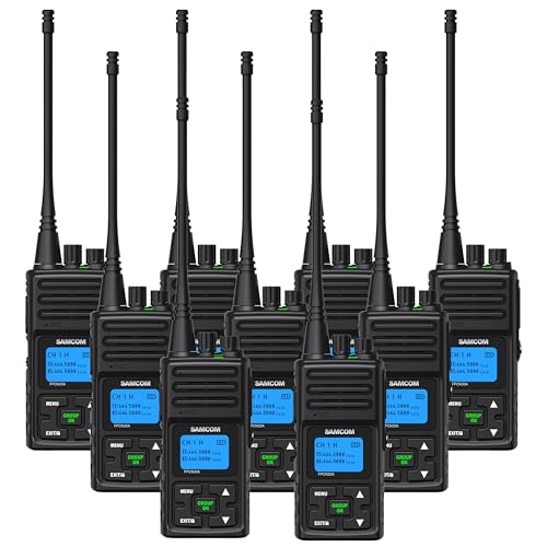 Image of SAMCOM FPCN30A Radios Walkie Talkies, Long Distance 5W Two Way Radio, 2 Way Radio Commercial Business Programmable for Adults, Group Radios for School Church Construction, 9 Packs