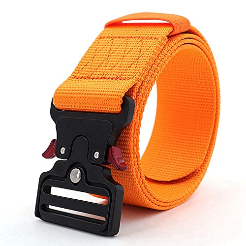 5.0cm Wide Tactical Rigger Belt, Mens Work Belt Hiking Belt Nylon Webbing Quick-Release Buckle Male Belt For Man Plus Size