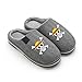 EDMKO Herren One Piece Pantoffeln Anime Winter Warm Unisex Baumwolle Hausschuhe Super Soft Damen Indoor Für Drinnen Und Draußen rutschfeste Plüsch Slippers,UK 8~9/EU 44~45(270)