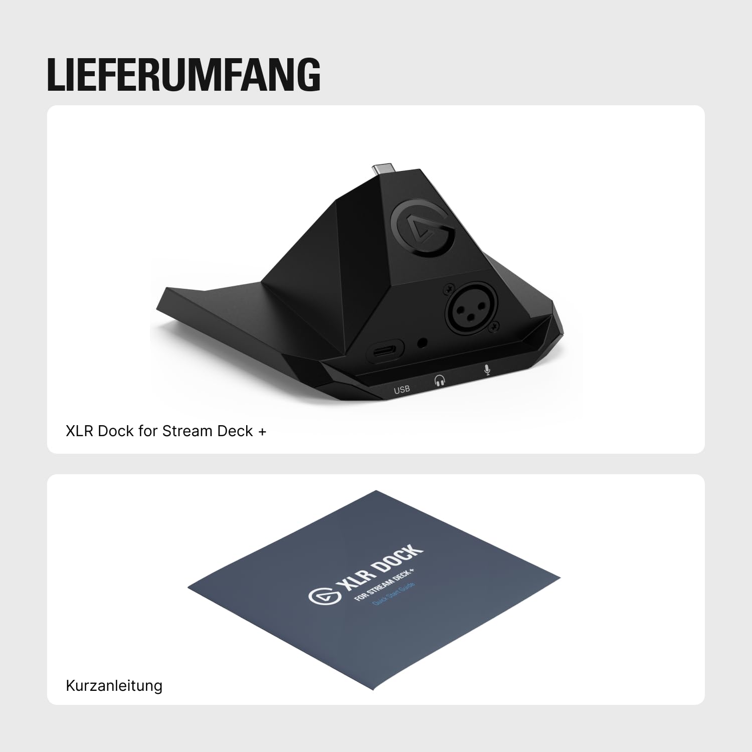Elgato XLR Dock MK.2 Audio-Interface für Stream Deck +