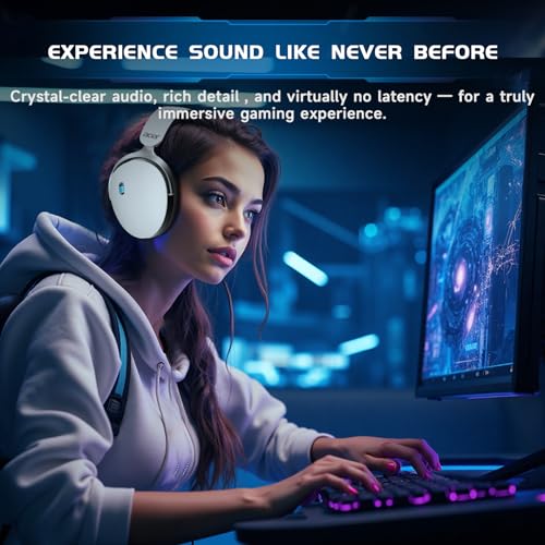 Acer Wireless Gaming Headset with Aluminum Frame for PS5, PC, Switch -White - image 5