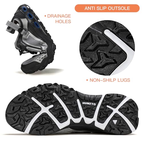 HUMTTO Men's Athletic Outdoor Sandals - Walking Shoes for Men Closed Toe Non-Slip River Quick Drying Aqua Shoe Versatile Wading Tracing Shoes3