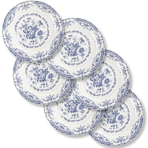 HomeElves Dessert Plates Set of 6,6 Inch Mini Ceramic Plates
