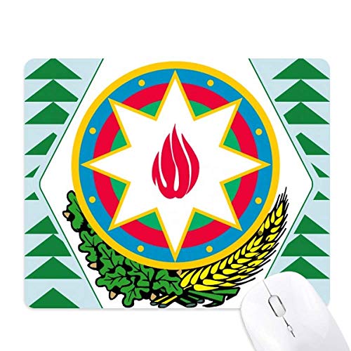 bakou, azerbaïdjan emblème national tapis de souris green pine tree tapis en caoutchouc