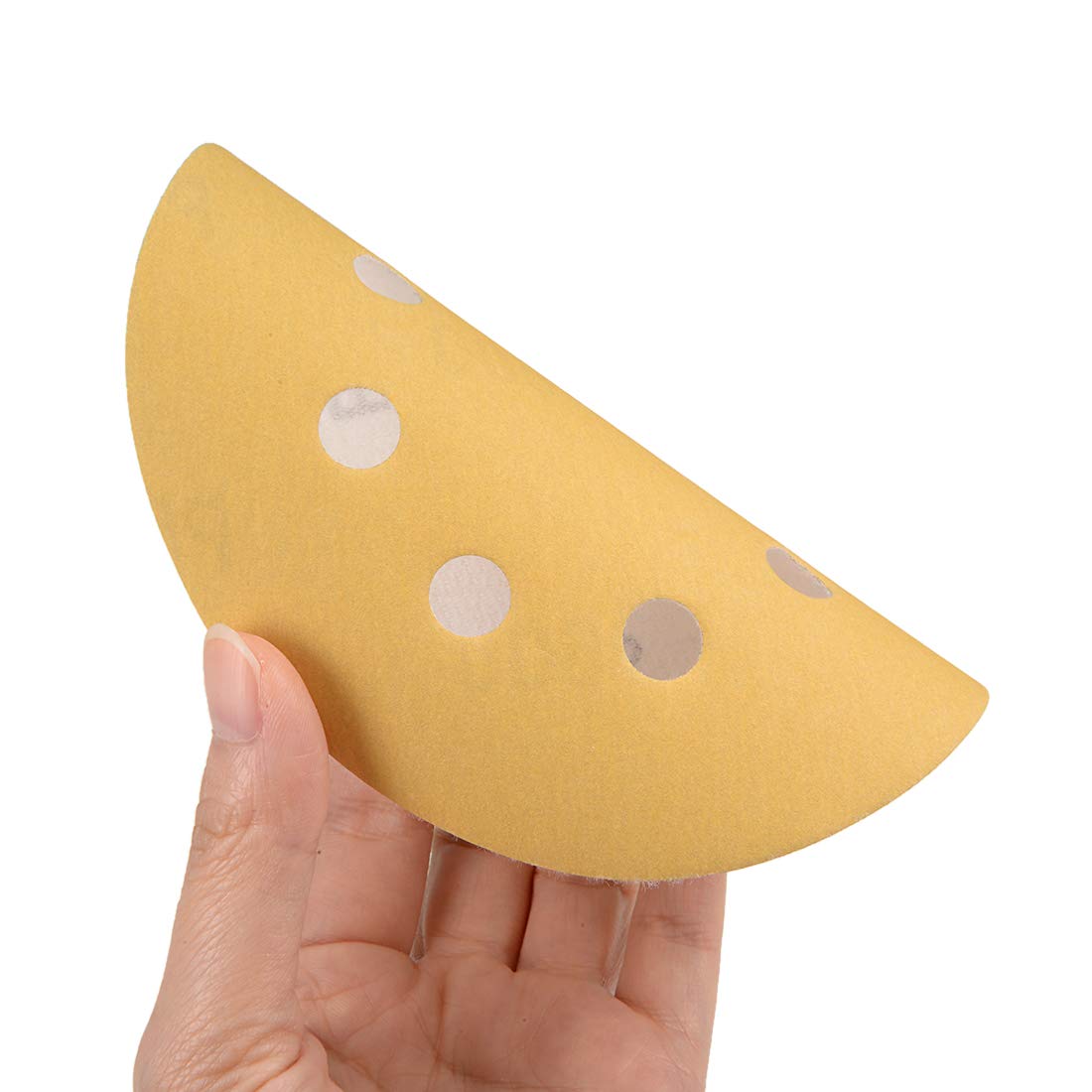 5 Inch Polishing Pads Hook And Loop Utoolmart 5 8 Hole Hook And Loop Sanding Discs 220Grit Aluminum Oxide Sandpaper For Random Orbit Sander Wood Metal Auto Wet And Dry Polishing Gold