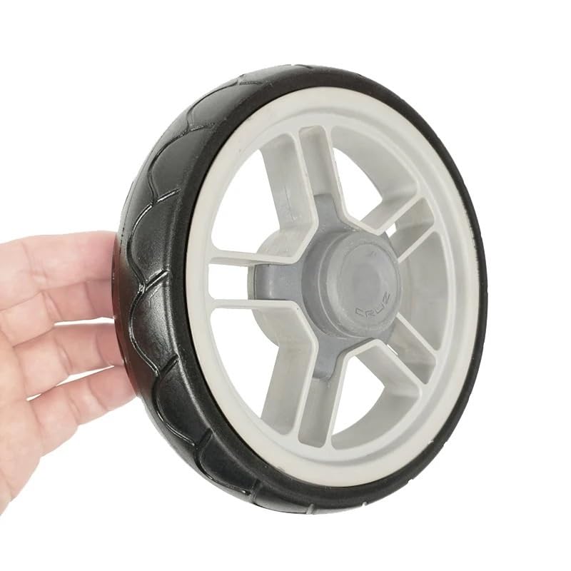 Stroller Wheel Tire Compatible with UPP-Ababy Cruz V1 Back Wheel Tyre PU Tubeless Full Compatible DIY Baby Buggy Replace Accessories(2 Back tire-Cruz V1)