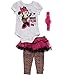 Disney Baby Baby-Girls Newborn Always Stylish Minnie Mouse 3 Piece Tutu Skegging Set, Multi, 6 Months