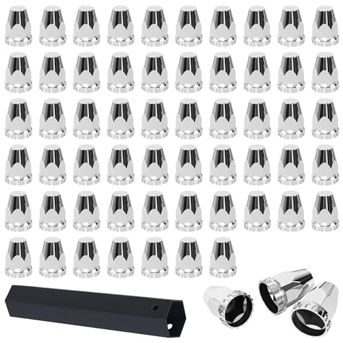 60 Pack 33mm Lug Nut Covers with Installation Tool