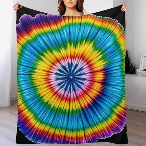 Plaid flanelle tie dye doux pour éliminer les frissons