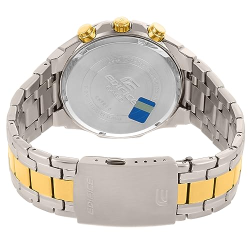 Image of Casio EDifice EFR-539SG-7AVUDF White Analog Dial Dual Tone Stainless Steel Band Men's Watch Chronograph 100M Water Resistant EX189