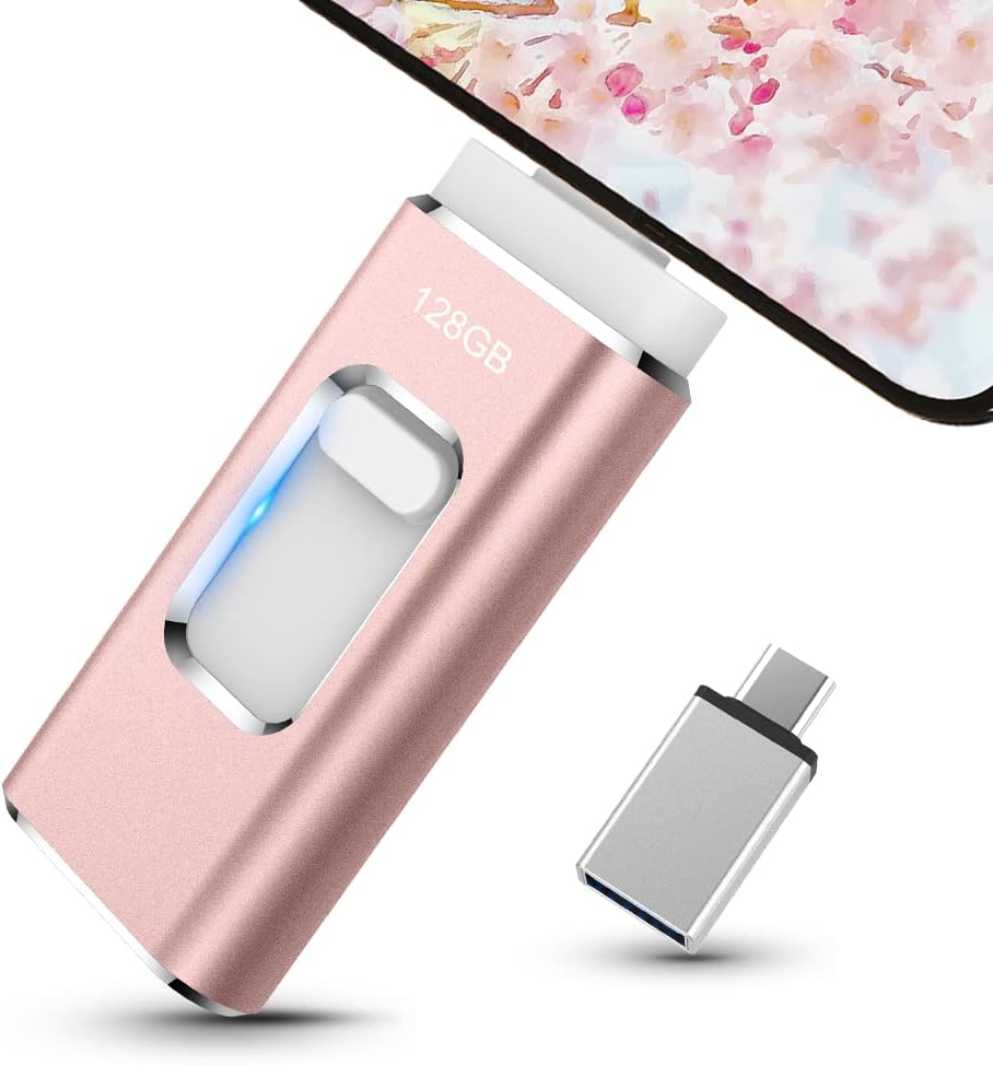 公式 Phone Usbメモリー3 0高速フラッシュドライブ最新バージョンのusbメモリusbメモリーフラッシュドライブデータ 保存 Usb 人気 Usb両面挿しスマホメモリー兼用iphone 128gb ブルー Fucoa Cl