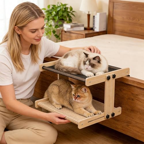 Lit de fenêtre pour chat résolvant le manque d'espace dans le salon - 3