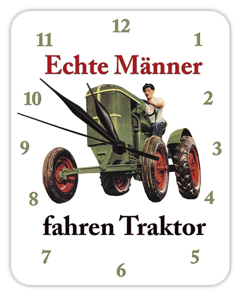 Blechwaren Fabrik Braunschweig GmbH KU18 Horloge murale en forme de tracteur pour homme véritable