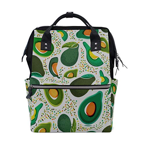 Avocado Cartoon Obst Große Kapazität Wickeltaschen Mama Rucksack Multi Funktionen Windel Pflege Tasche Tote Handtasche Für Kinder Babypflege Reise